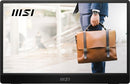 MSI PRO MP161 E2U portable TV/monitor Portable monitor Black 15.6" LED 1920 x 1080 pixels