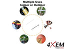 4XEM 4X6ZIPTIE1000W cable tie Ladder cable tie Nylon White 1000 pc(s)
