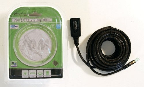 Plugable Technologies USB2-10M USB cable USB 2.0 393.7" (10 m) USB A Black