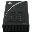 Apricorn ADT-3PL256-4000 external hard drive 4 TB 7200 RPM USB Type-A 3.2 Gen 1 (3.1 Gen 1) Black