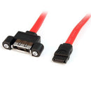 StarTech.com ESATAPNLFM1 SATA cable 118.1" (3 m) eSATA Red