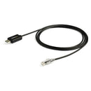 StarTech.com ICUSBROLLOVR cable gender changer RJ-45 USB 2.0 Type-A Black