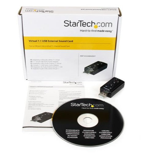 StarTech.com ICUSBAUDIO7 audio card 7.1 channels USB