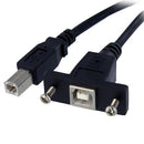 StarTech.com USBPNLBFBM3 USB cable USB 2.0 35.8" (0.91 m) USB B Black