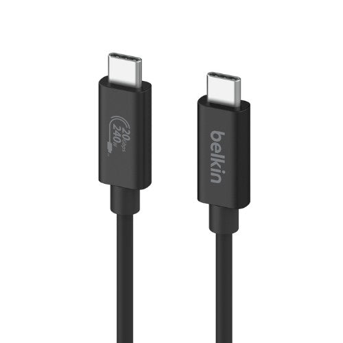 Belkin INZ004BT2MBK USB cable USB4 Gen 2x2 78.7" (2 m) USB C Black