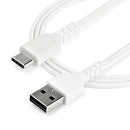 StarTech.com RUSB2AC1MW USB cable USB 2.0 39.4" (1 m) USB A USB C White