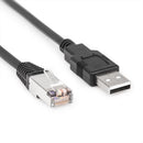 Rocstor Y10C851-B1 serial cable Black 119.7" (3.04 m) USB Type-A RJ-45