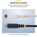 StarTech.com USB2CC10FNCBRWH USB cable USB 2.0 118.1" (3 m) USB C White