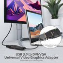 Siig JU-DV0112-S3 video cable adapter 7.87" (0.2 m) USB Type-A DVI-I + VGA (D-Sub) Black