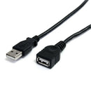 StarTech.com USBEXTAA10BK USB cable USB 2.0 118.1" (3 m) USB A Black