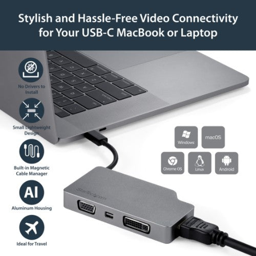 StarTech.com CDPVDHDMDPSG USB graphics adapter 3840 x 2160 pixels Gray