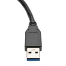 Tripp Lite U324-06N-BK USB cable USB 3.2 Gen 1 (3.1 Gen 1) 5.91" (0.15 m) USB A Black, Metallic