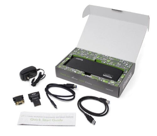 Plugable Technologies UD-3900H laptop dock/port replicator Docking USB 3.2 Gen 1 (3.1 Gen 1) Type-A Black