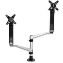 StarTech.com ARMDUAL30 monitor mount / stand 30" Desk Black, Silver