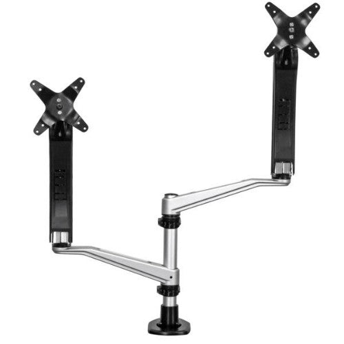 StarTech.com ARMDUAL30 monitor mount / stand 30" Desk Black, Silver
