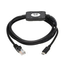 Tripp Lite U209-006-RJ45XC cable gender changer RJ-45 USB Type-C Black