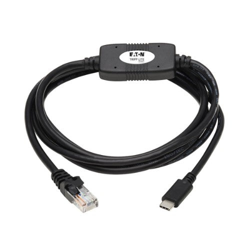 Tripp Lite U209-006-RJ45XC cable gender changer RJ-45 USB Type-C Black