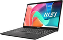 MSI Modern 15 F1MG-008US Intel Core 7 150U Laptop 15.6" Full HD 16 GB DDR4-SDRAM 1 TB SSD Wi-Fi 6E (802.11ax) Windows 11 Pro Gray