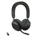 Jabra Evolve2 75 Headset Wired & Wireless Head-band Office/Call center Bluetooth Charging stand Black