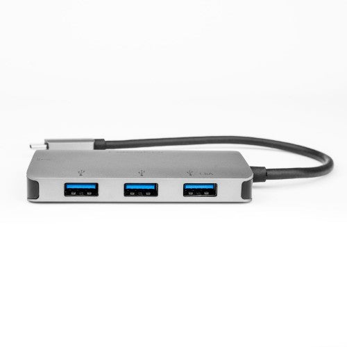 Rocstor Y10A254-A1 interface hub USB 3.2 Gen 1 (3.1 Gen 1) Type-C 5000 Mbit/s Black, Silver
