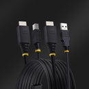 StarTech.com HU12210-KVM-CABLE KVM cable Black 122" (3.1 m)