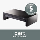 Fellowes Designer Suites 21" Desk Black, Pearl