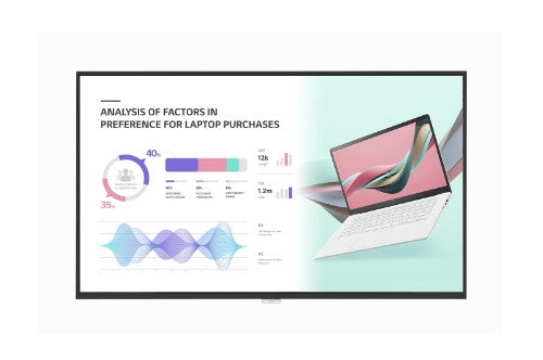 LG 43UH5J-H signage display Interactive flat panel 43" Wi-Fi 500 cd/m² 4K Ultra HD Black 24/7