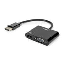 Rocstor Y10A295-B1 video cable adapter DisplayPort HDMI + VGA (D-Sub) Black