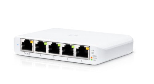 Ubiquiti UniFi USW Flex Mini Managed Gigabit Ethernet (10/100/1000) Power over Ethernet (PoE) White