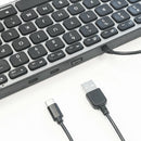 Macally UCAMINIZHUB keyboard Home/Office USB QWERTY English Black, Gray