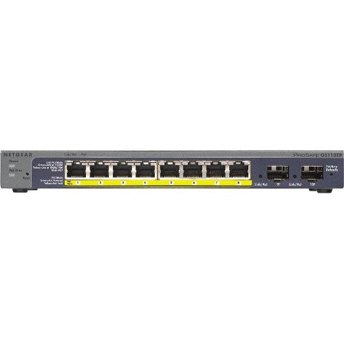 NETGEAR GS110TP Managed L2/L3/L4 Gigabit Ethernet (10/100/1000) Power over Ethernet (PoE) Gray