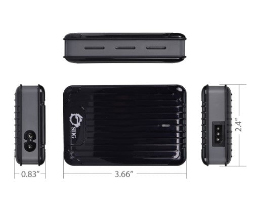 Siig AC-PW1212-S1 power adapter/inverter Indoor 90 W Black