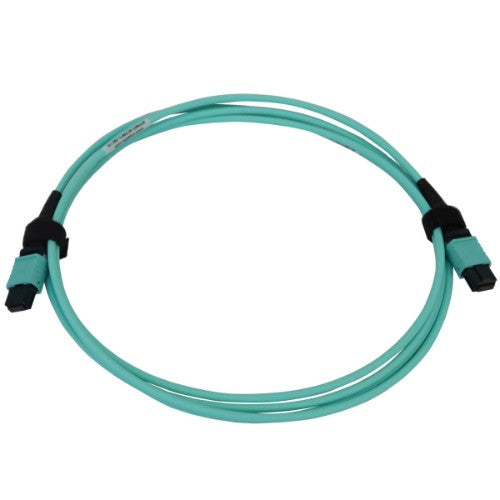 Tripp Lite N844B-02M-12-P InfiniBand/fibre optic cable 78.7" (2 m) MPO/MTP OFNR Aqua color, Blue