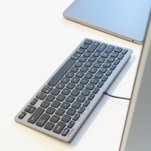 Macally UCSLIMKEYCSG keyboard Universal USB QWERTY English Gray