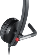 Logitech 981-000518 headphones/headset Wired Head-band Office/Call center Black