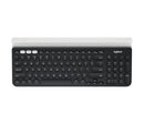 Logitech 920-008025 keyboard RF Wireless + Bluetooth English Gray, White, Dark Gray