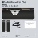 Contour Design RollerMouse Red Plus mouse Office USB Type-C Rollerbar 2800 DPI