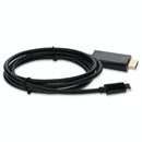 AddOn Networks USBC2H4MM6F-AA video cable adapter 70.9" (1.8 m) USB Type-C HDMI Black