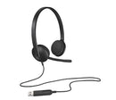 Logitech 981-000507 headphones/headset Wired Head-band Office/Call center Black