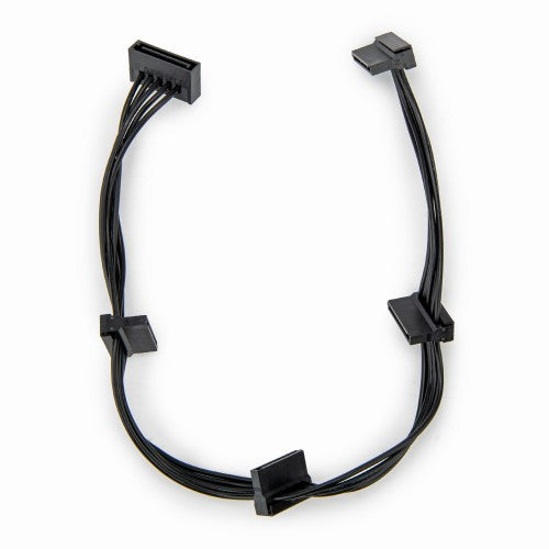 Rocstor Y10C874-B1 SATA cable 15.4" (0.39 m) SATA 15-pin 4 x SATA 15-pin Black