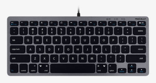 Macally UCSLIMKEYCSG keyboard Universal USB QWERTY English Gray