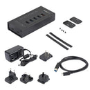 StarTech.com HB30C5A2CST interface hub USB 3.2 Gen 1 (3.1 Gen 1) Type-B 5000 Mbit/s Black