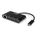 Rocstor Y10A251-B1 laptop dock/port replicator USB 3.2 Gen 1 (3.1 Gen 1) Type-C Black