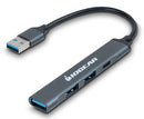 iogear GUH304C interface hub USB 3.2 Gen 1 (3.1 Gen 1) Type-A 5000 Mbit/s Gray