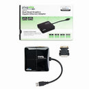 Plugable Technologies USB3-3900DHE laptop dock/port replicator Black