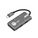 Siig JU-H40G11-S1 interface hub USB 3.2 Gen 2 (3.1 Gen 2) Type-C 10000 Mbit/s Gray