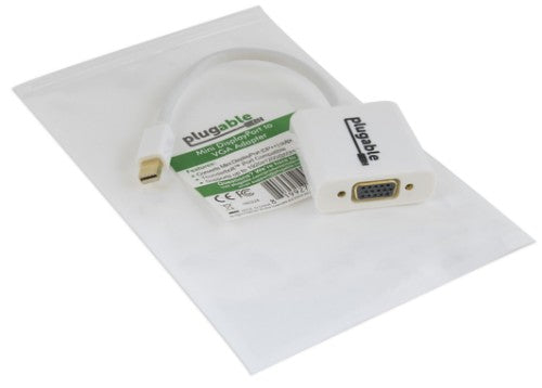 Plugable Technologies MDPM-VGAF video cable adapter Mini DisplayPort VGA (D-Sub) White