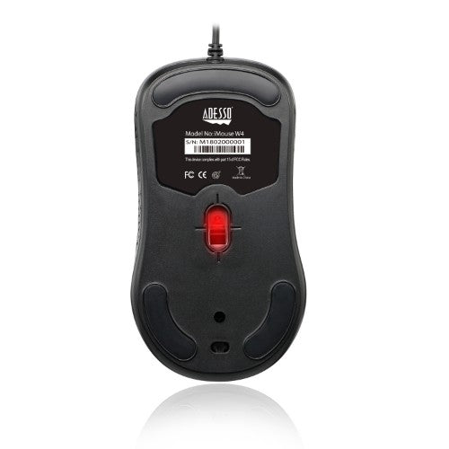 Adesso iMouse W4 mouse Medical Ambidextrous USB Type-A Optical 1000 DPI