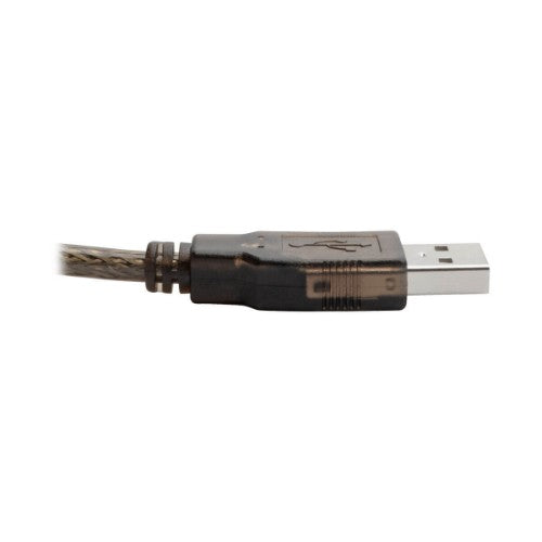 Tripp Lite U042-030 USB cable USB 2.0 359.8" (9.14 m) USB A USB B Black, Translucent