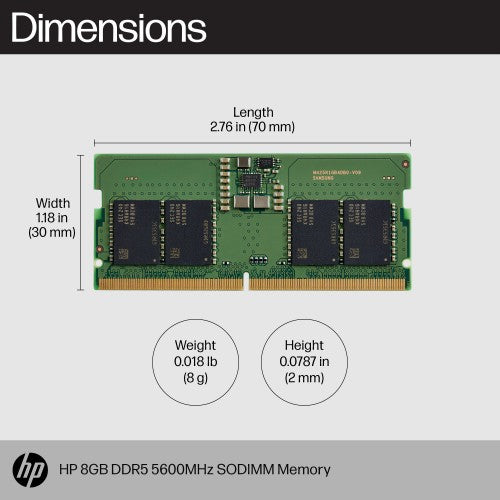 HP 8GB DDR5 5600MHz SODIMM Memory